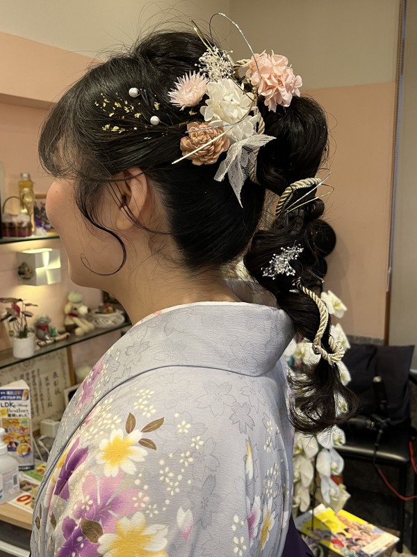 浅口市美容室wishTAKAI卒業式着付サムネイル